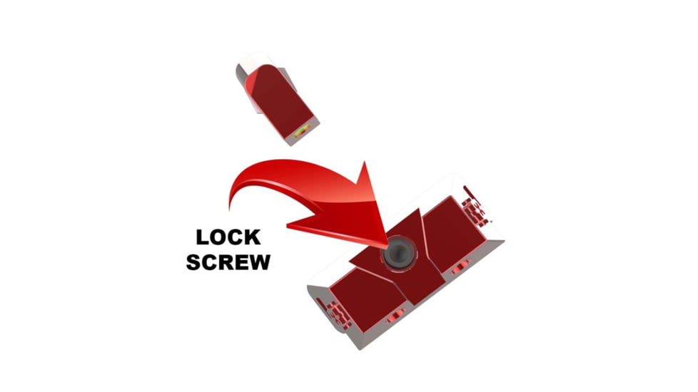 Cross Armory Glow-In-The-Dark Pistol Sights, Red, Standard, crGSs-rd