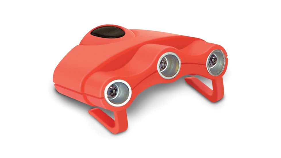 Cyclops Orion Orange Hat Clip Light w/3 Clear LED Lights CYC-HC1-OW