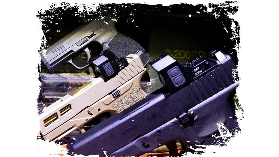 Cyelee Optics CAT X PRO Reflex Red Dot Sight, 1x21x16.5mm, 3 MOA Dot/30 MOA Circle, Black, X003ZVATAX