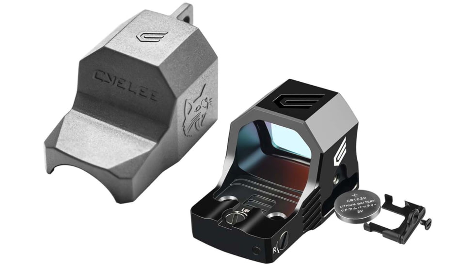 Cyelee Optics CAT X PRO Reflex Red Dot Sight, 1x21x16.5mm, 3 MOA Dot/30 MOA Circle, Black, X003ZVATAX