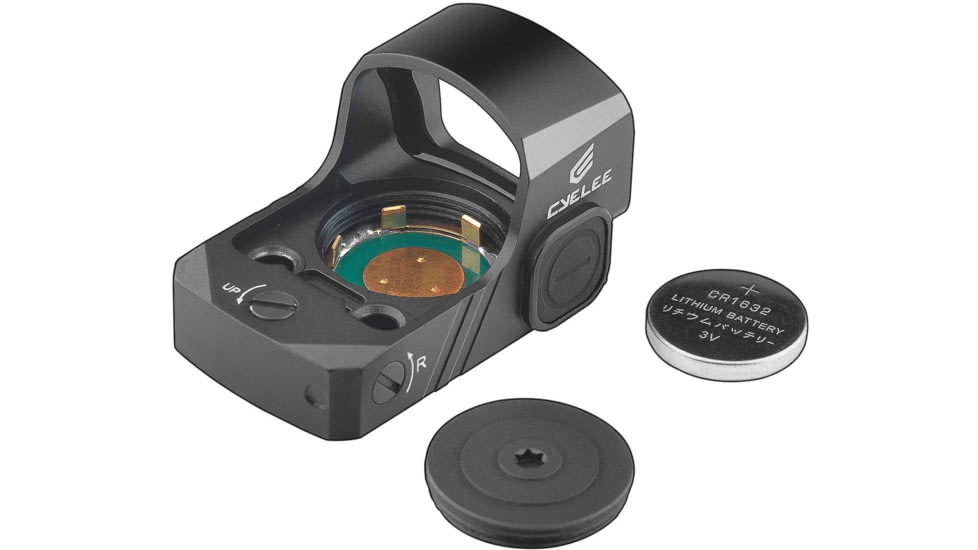 Cyelee Optics CAT0-G Reflex Red Dot Sight, 1x22x16mm, 3 MOA Dot, Black, X004ER30HV