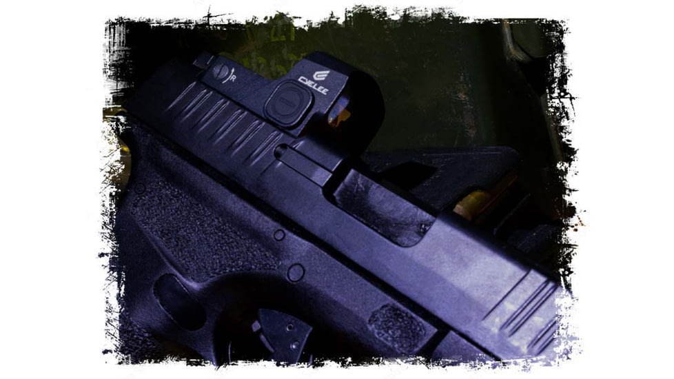 Cyelee Optics CAT0-G Reflex Red Dot Sight, 1x22x16mm, 3 MOA Dot, Black, X004ER30HV