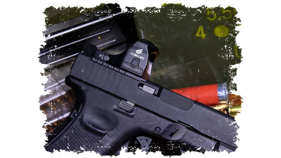 Cyelee Optics Shark X PRO Reflex Red Dot Sight, 1x24x17mm, 2 MOA Dot/26 MOA Circle, Black, X0044ELYGD