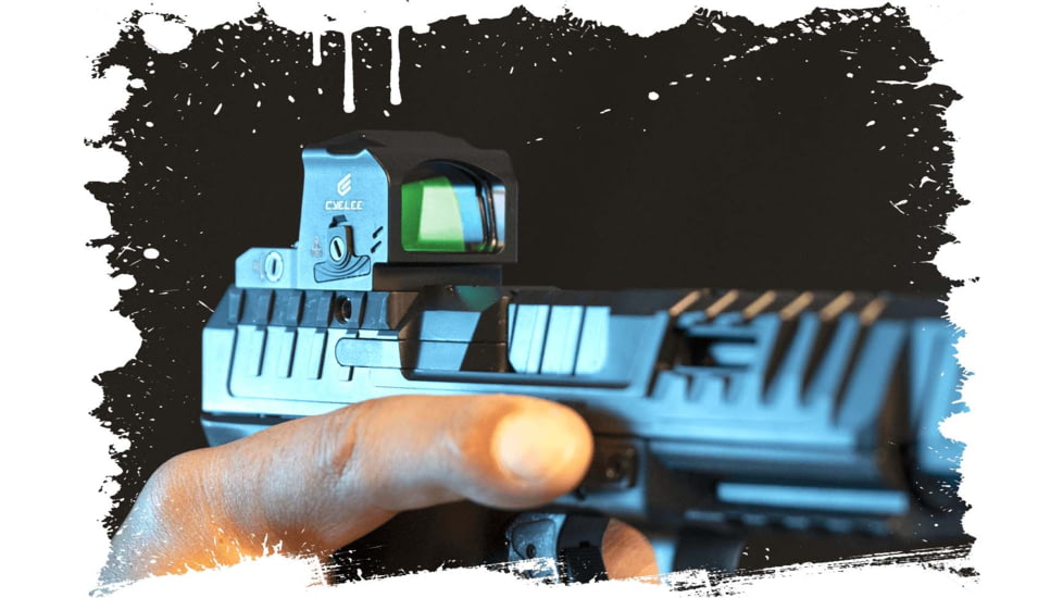 Cyelee Optics Wolf G-EDG Reflex Red Dot Sight, 1x 23 x 16 mm, 3 MOA Dot, Black, X004RLLRJH