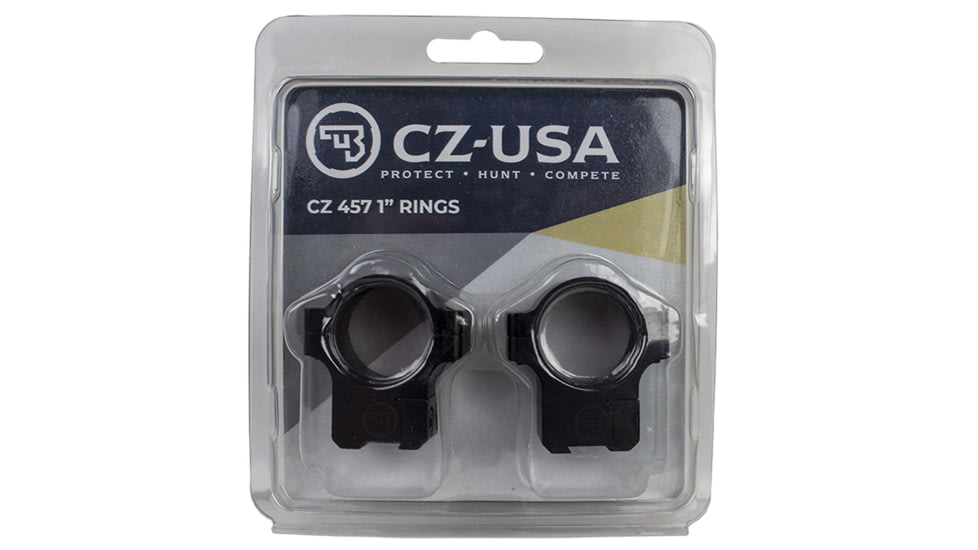 CZ 40086 CZ457 Dovetail Rings 457/455, Matte Black, 1in Medium
