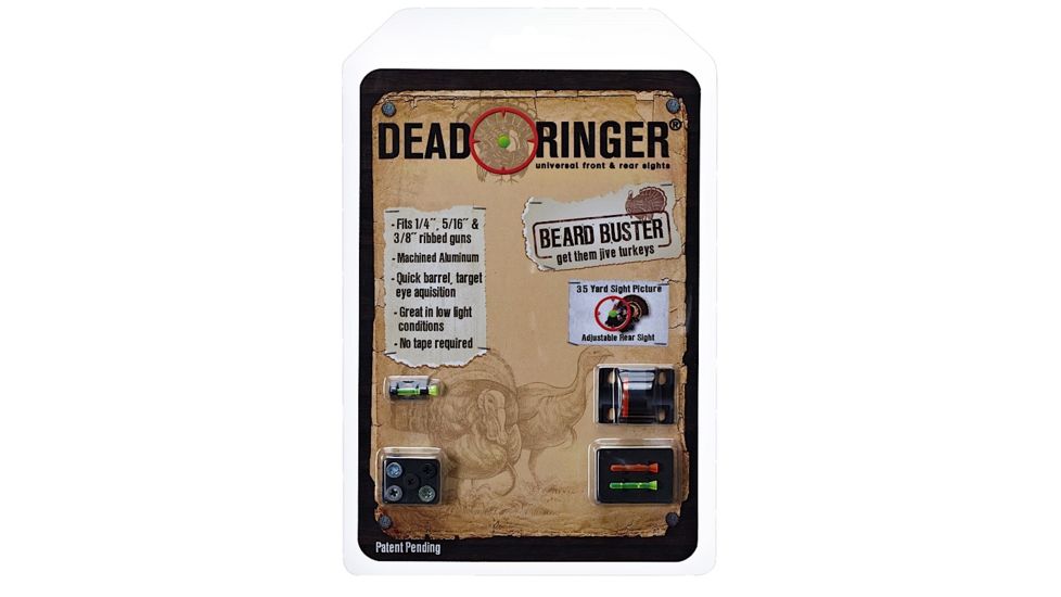 Dead Ringer DR4324 Beard Buster Turkey Lexan, Orange/Green, Alum Black