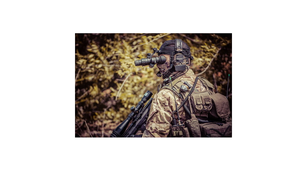 DEMO, AGM Global Vision Wolf-7 Night Vision Goggles, Gen 2 plus, Green Phosphor, Level 3 IIT, Black, 12WO7122103031