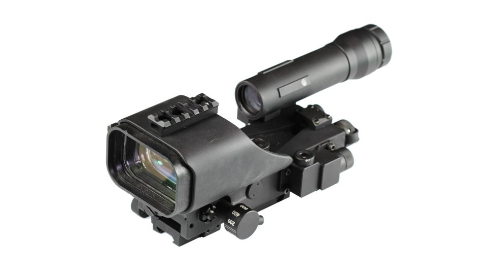 DI Optical DCL110AD-3X Red Dot Sight for M2HB/M240/K6/M60D/MG3 w/3X Magnifier,3 MOA Dot and 35 MOA Circle,Matte Black DCL110AD-3X