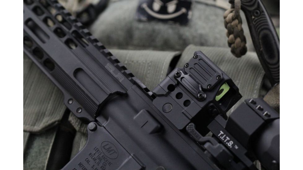 DI Optical Falcon Prismatic Red Dot Sight w/ Push Button Control and Auto Shut Off Mode, Matte Black FC1