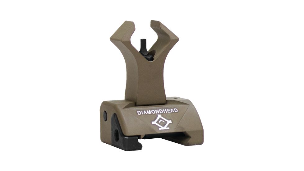 Diamondhead Diamond Flip-Up Front Tritium Post Combat Sight, FDE, 1058D