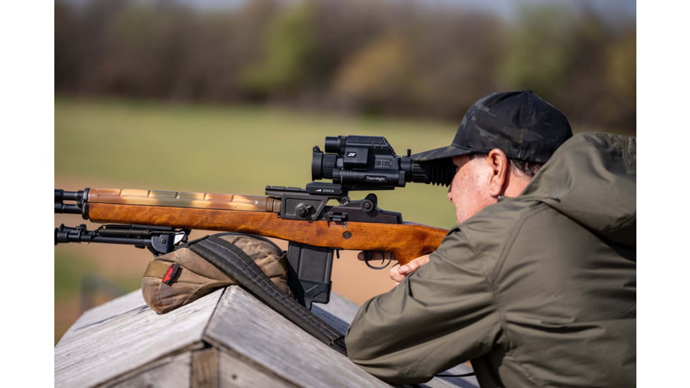 DNT Optics ThermNight 2.5-10x Thermal Rifle Scope, 5-20x Day/Night w/ Laser Rangefinder
