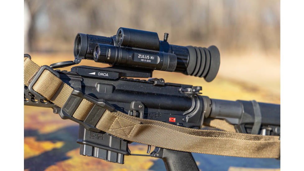 DNT Optics Zulus HD 5-20x V2 Digital Night Vision Riflescope w/ Laser Rangefinder