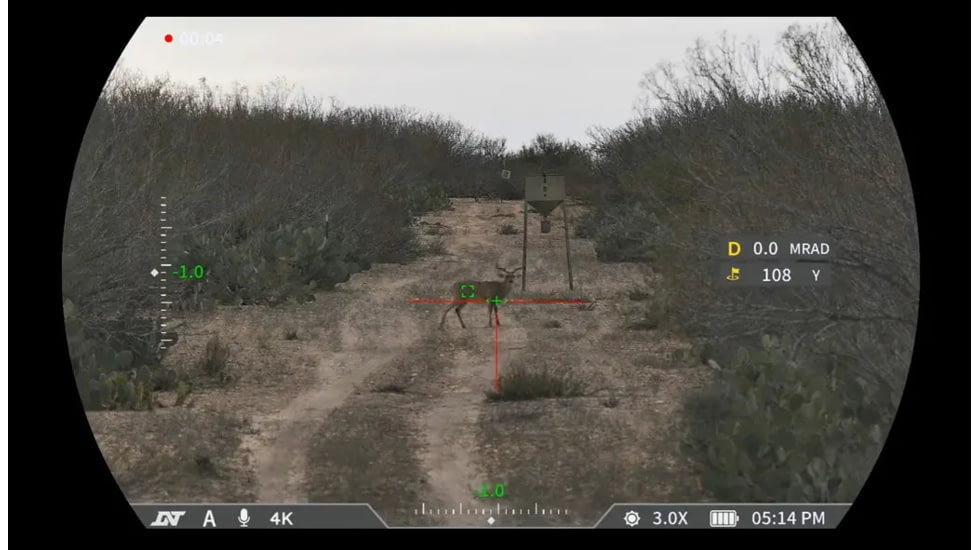 DNT Optics Zulus 4K 3-24x Night Vision Riflescope w/Laser Rangefinder and DNT Ballistic Engine