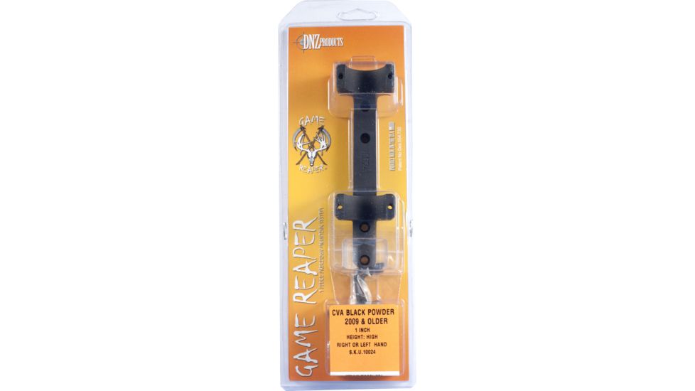 DNZ Products Game Reaper Scope Mount - CVA Black Powder Rifles, High Ring, 1 in Tube, Black Matte, 10024