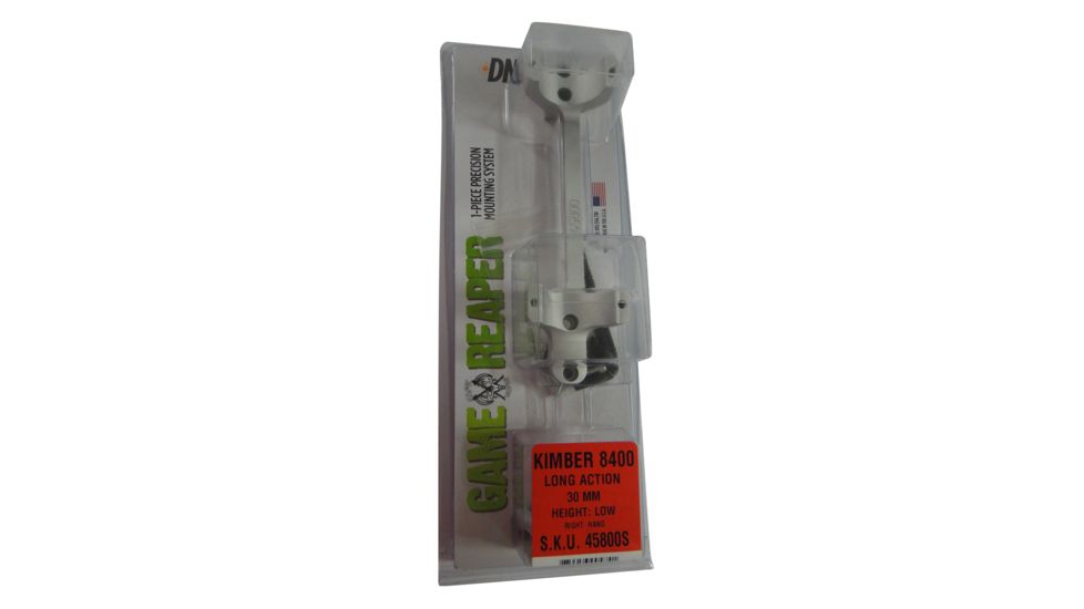 DNZ Products Game Reaper Scope Mount - Kimber 8400 Long Action, Low Ring, 30 mm Tube, Black Matte, 45800