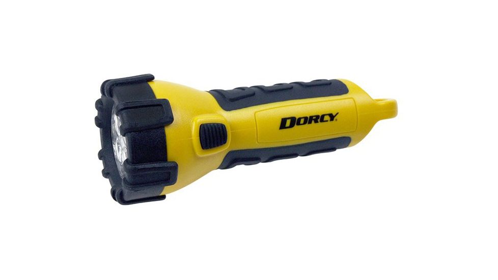 Dorcy 150 Lumen 3AA Portable Waterproof/Floating Flashlight, Yellow, 41-2521