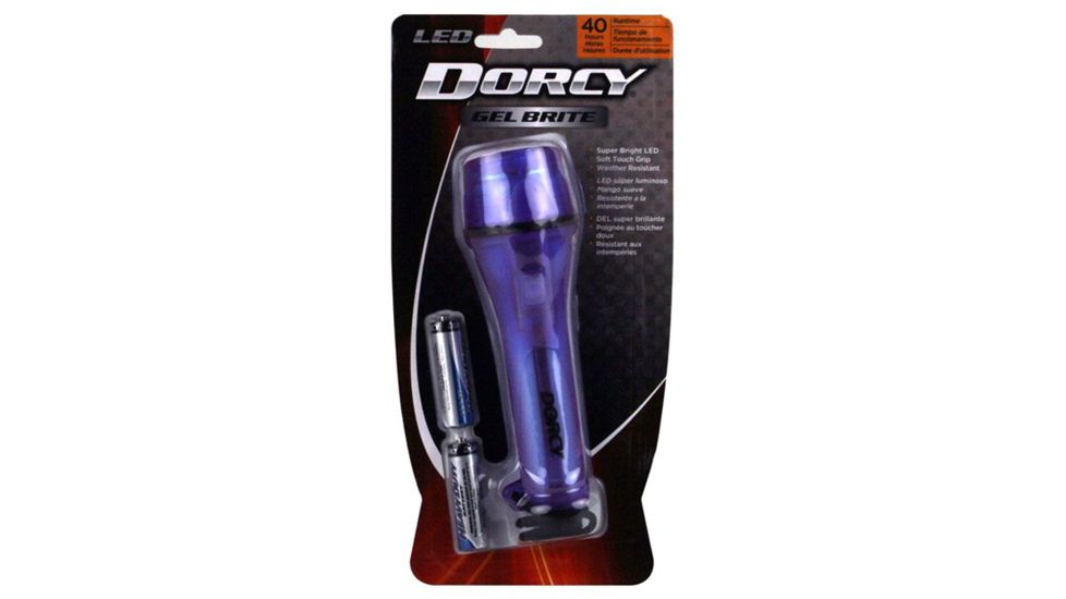 Dorcy 2AA LED Gel Brite Flashlight, Blue, Red, Green, Purple, 41-2952