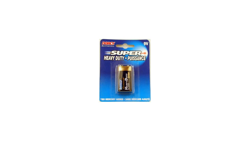Dorcy 9 Volt Mastercell Heavy Duty Batteries - 1 Per Card 41-1510