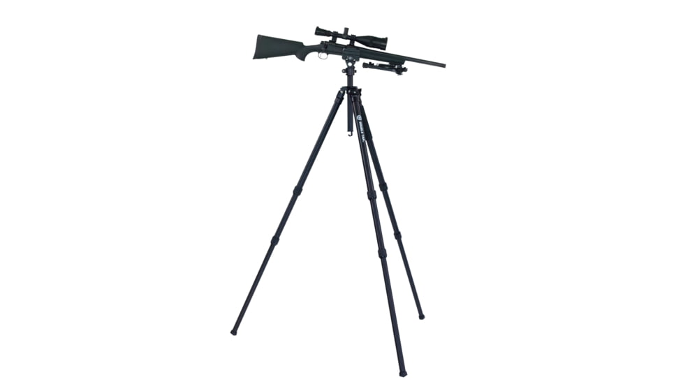 Double Tap Industries Stronghold Lite Aluminum Tripod w/Adjustable Height + Saddle Clamp, Black, 36mm, TRI-A-001A