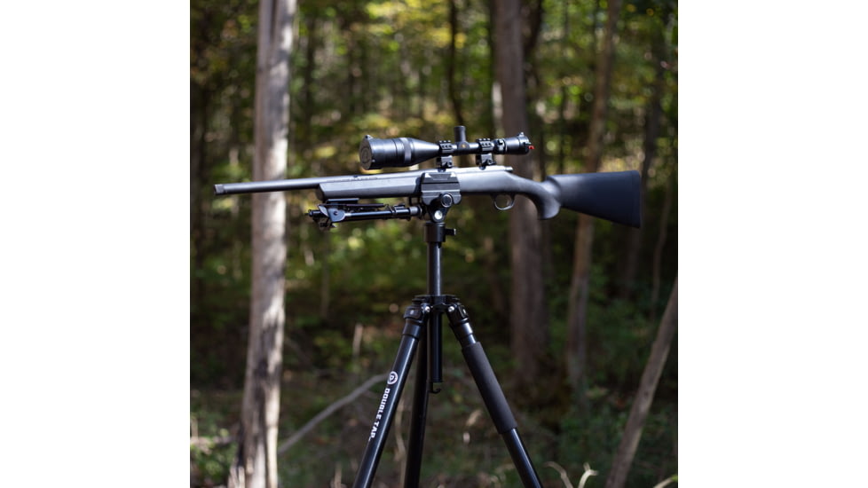 Double Tap Industries Stronghold Lite Aluminum Tripod w/Adjustable Height + Saddle Clamp, Black, 36mm, TRI-A-001A