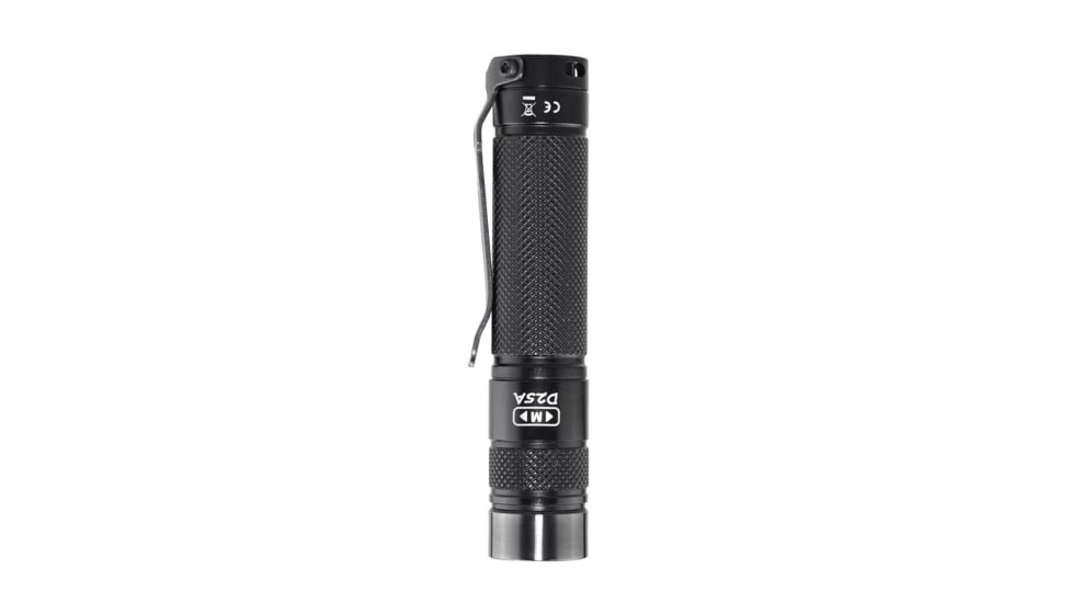 EAGTAC D25A RC Clicky Flashlight, XP-G2 R5 NW LED, 176lm,1xAA, Black, D25A-CLICKY-XPG2-NW