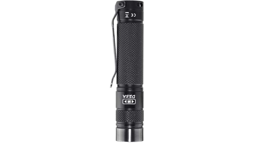 EAGTAC D25A RC MKII Flashlight, UV-365nm LED, 1500mW, Black, D25A-CLICKY-MKII-UV-365nm