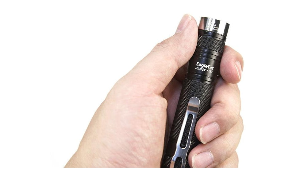 EAGTAC D25C2 Mini Flashlight, XP-G2 R5 NW LED, 530lm, Black, D25C2-Mini-XPG2-NW