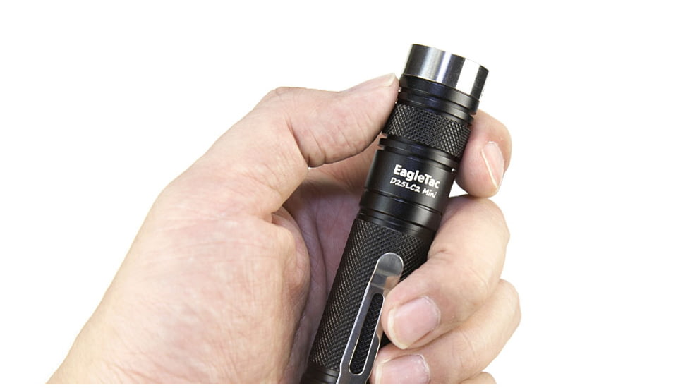 Eagtac D25LC2 Mini  Flashlight, XP-G2 R5 CW LED, 530lm, Black 1726