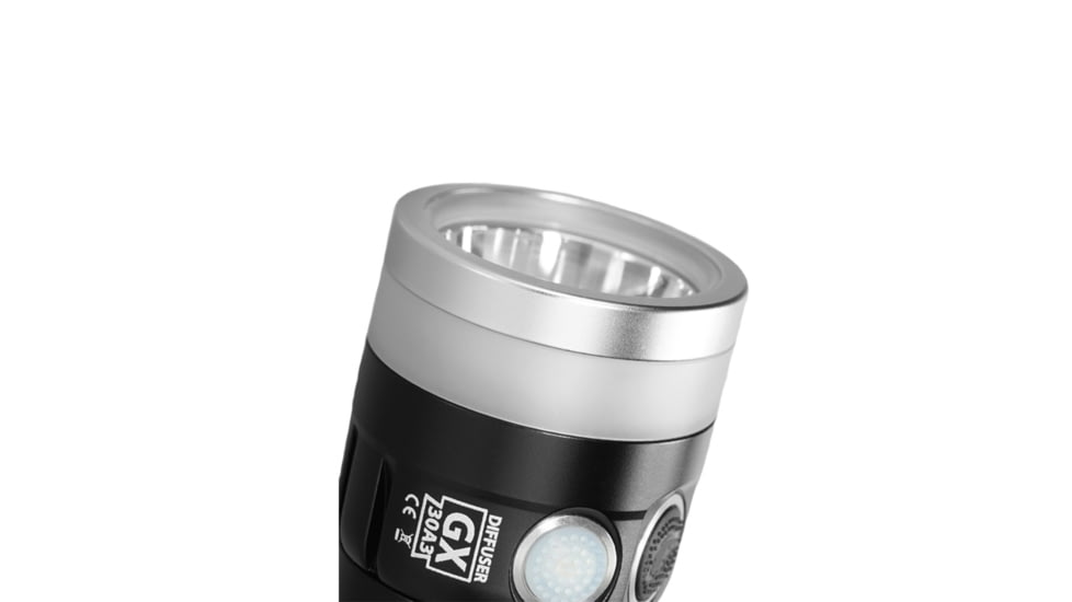 EAGTAC GX30A3-D Flashlight, XPL HI CW w/ LEDarray LED, 1330lm w/ 1000lm, Black, GX30A3-Diffuser-XPLHI-CW