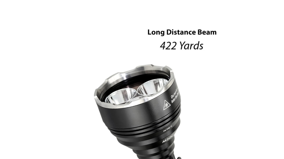 EAGTAC M30LC2-C Flashlight, 3 Nichia 219B CRI-92 LED, 1000lm, Black, M30LC2C-3*219B-BASE-NW