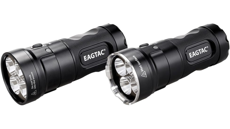 EAGTAC MX25L4C Flashlight Kit, 4 XM-L2 U2 NW LED, 4800lm, Black, MX25L4C-4*XML2-KIT-NW