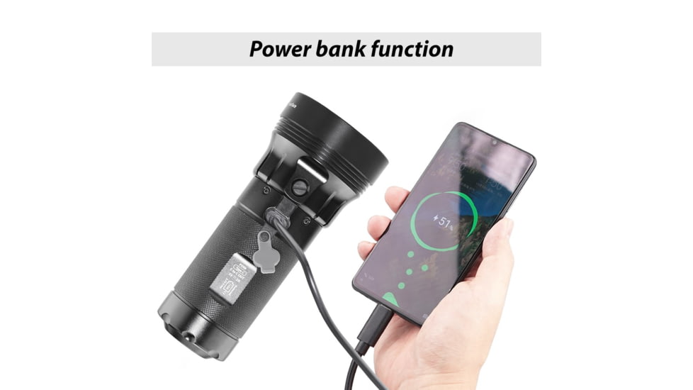 EAGTAC MX3T-C SST70 LB LED Flashlight, Black, 10000lm, MX3T-C-4*SST70-CW