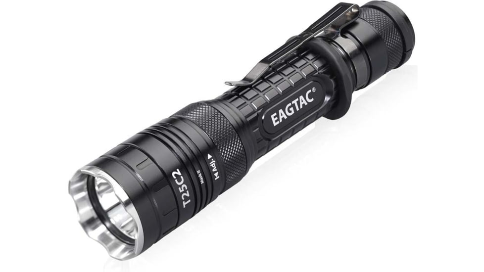 EAGTAC T25C2 MKII Pro Flashlight, XHP35 HD NW LED, 1860lm, Black, T25C2-MKII-XHP35-HD-PRO-NW