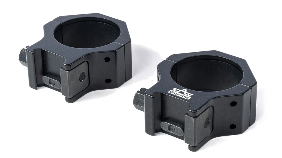 EAW Tactical Shape Blue Line Roll Off Scope Mount, Diameter 36mm, Height 10mm, Screw, Black, Small, 472003610021