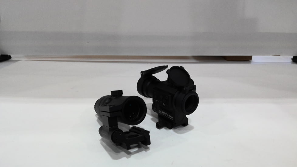 EDEMO AT3 Tactical 4x Magnified Red Dot with Laser Sight Kit, Red Dot, Green Laser Sight &amp; 4x Magnifier, LEOS-GRN-4XRDM-KIT, EDEMO1