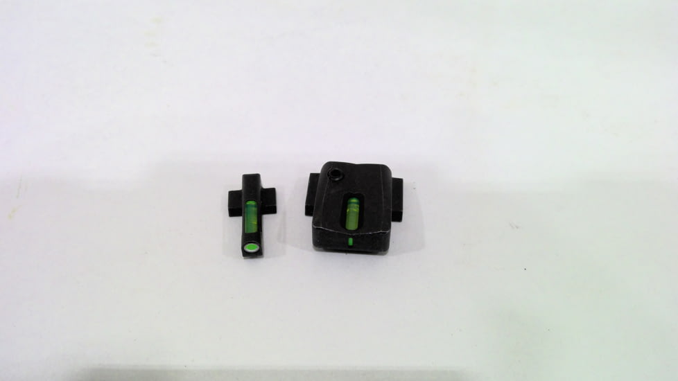 EDEMO HiViz Litewave H3 Tritium/Litepipe Sight Set, S&amp;W M&amp;P Shield, MPSN321, EDEMO2