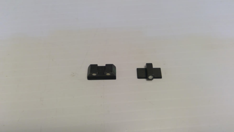 EDEMO Meprolight Kahr Tru-Dot Green Night Sight Set, 9mm/.40 S&amp;W Pre-November 2004 Models, Black, ML15109G, EDEMO2