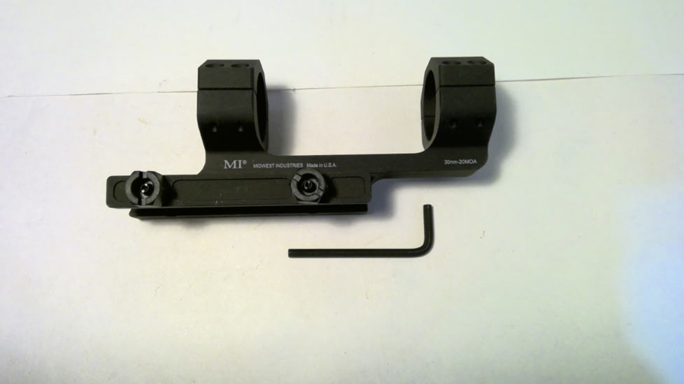 EDEMO Midwest Industries 30mm Gen 2 Scope Mount - 20MOA, Black, MI-SM30G2-20MOA, EDEMO5