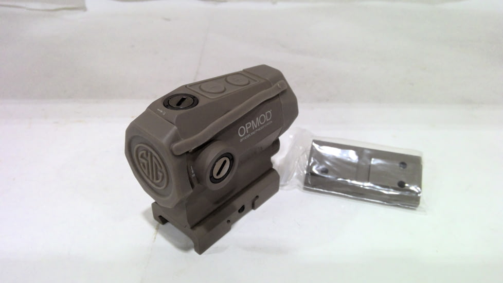 EDEMO SIG SAUER OPMOD Romeo5 X 1x20mm Compact Reflex Red Dot Sight, 2 MOA Dot Reticle, Flat Dark Earth SOR52111, EDEMO2