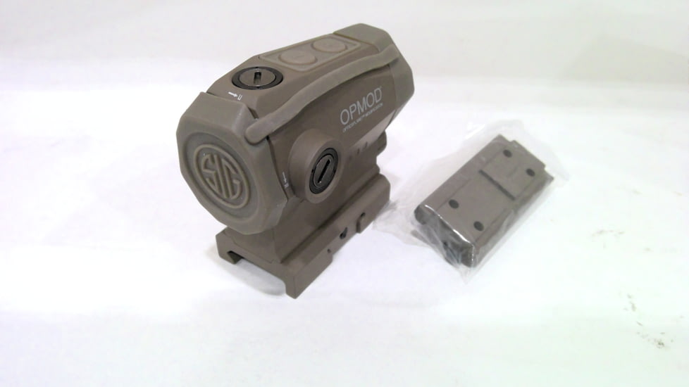 EDEMO SIG SAUER OPMOD Romeo5 X 1x20mm Compact Reflex Red Dot Sight, 2 MOA Dot Reticle, Flat Dark Earth SOR52111, EDEMO3