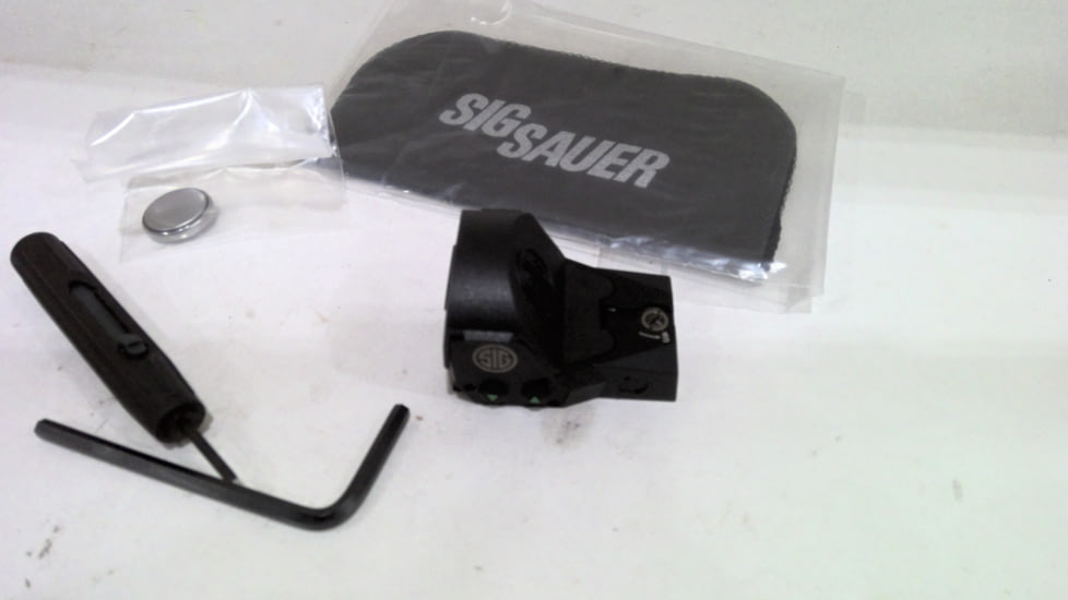 EDEMO SIG SAUER Romeo 1 Reflex Sight, 1x30mm, 6 MOA Red Dot, 1.0 MOA Adjustable, Black, Medium, SOR11600, EDEMO7