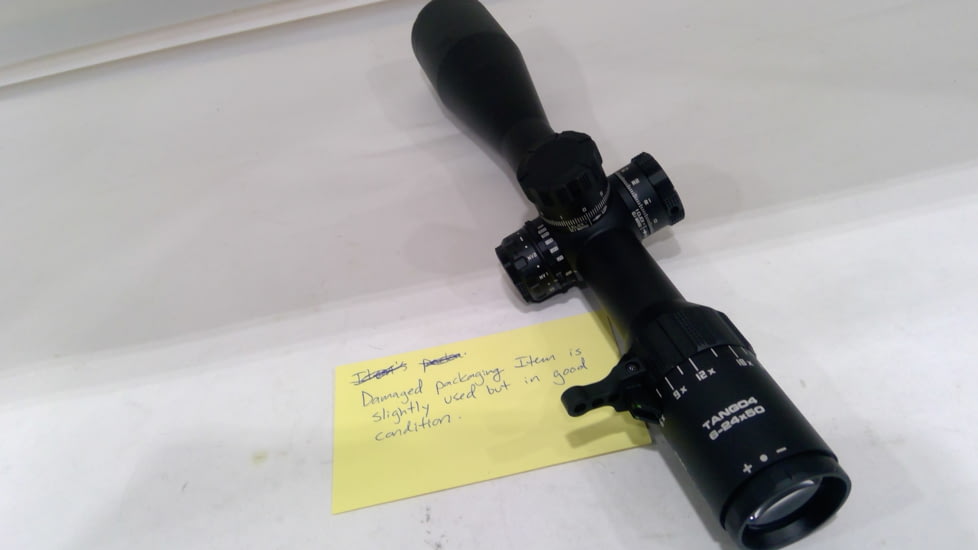 EDEMO SIG SAUER Tango4 6-24x50mm Rifle Scope 30mm Tube, First Focal Plane, Black, Dev-L MRAD Illuminated Reticle, Mil Rad, SOT46114, EDEMO1