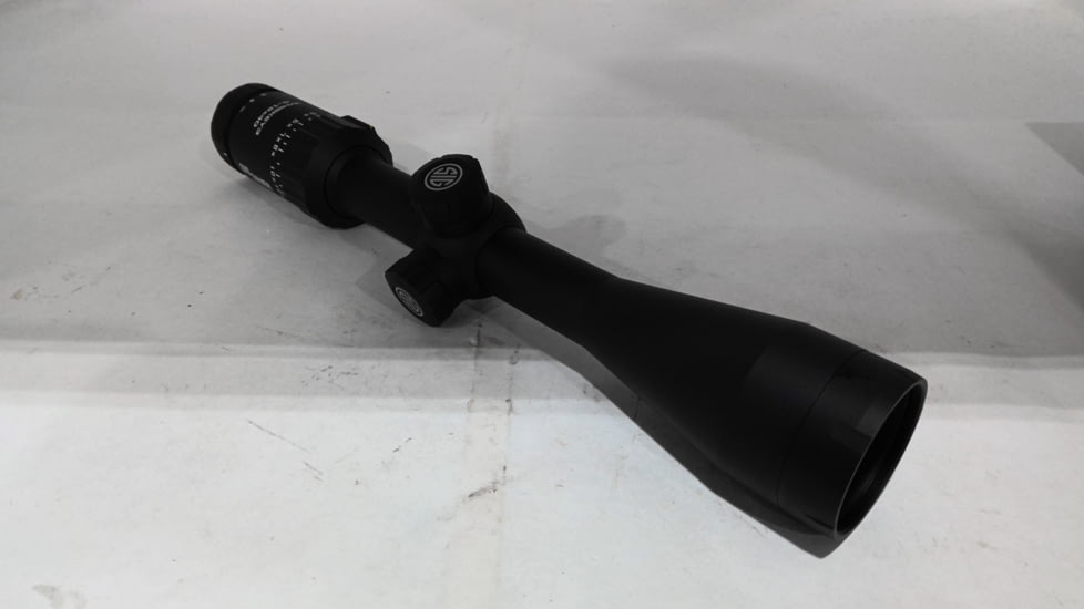 EDEMO SIG SAUER Whiskey 3 Scope, 4-12X40mm, 1 in, SFP, BDC-1 Quadplex Reticle, 0.25 MOA Adjustable, Black, SOW34204, EDEMO1