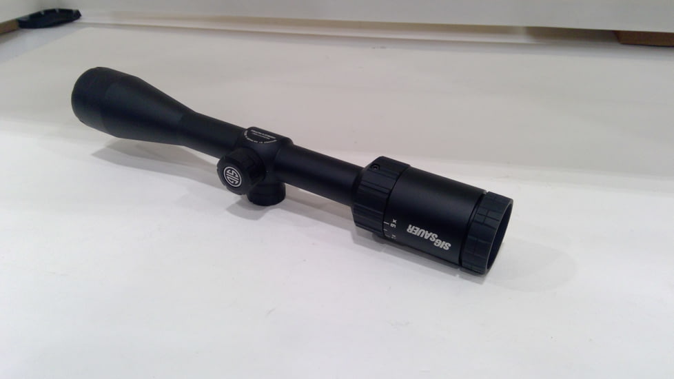 EDEMO SIG SAUER Whiskey3 3-9x40mm Rifle Scope 1 inch Tube, Second Focal Plane, Black, BDC-1 Standart Quadplex Reticle, MOA, SOW33204, EDEMO1