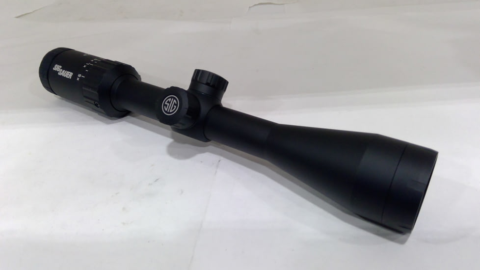 EDEMO SIG SAUER Whiskey3 3-9x40mm Rifle Scope 1 inch Tube, Second Focal Plane, Black, Quadplex Reticle, MOA, SOW33202, EDEMO1