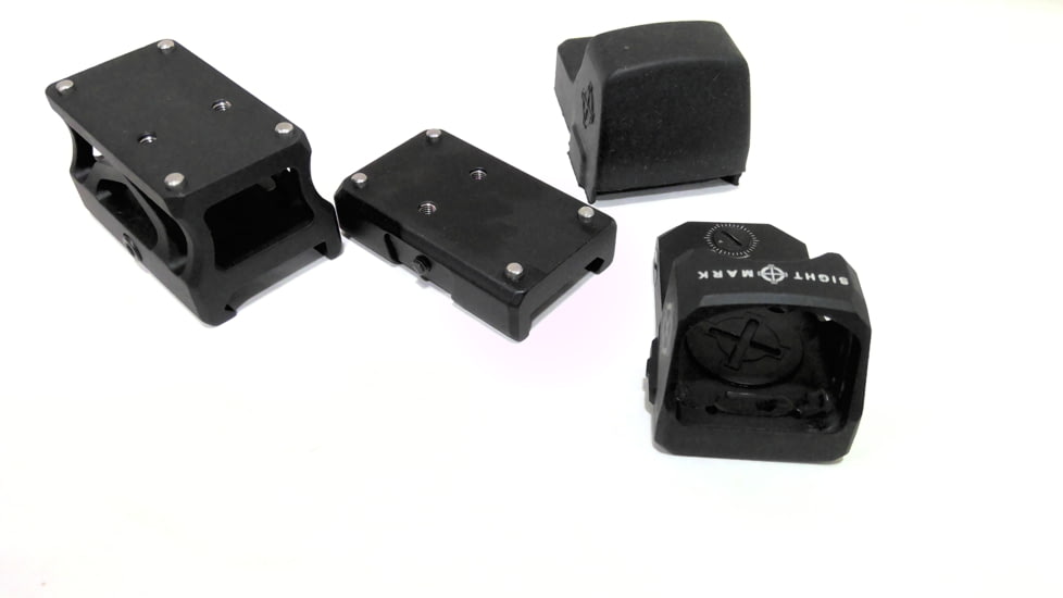 EDEMO SightMark 1x Mini Shot A-Spec Reflex Sight, Red Reticle, 2 MOA, 1 MOA, 25 yd, Black, SM26045, EDEMO2