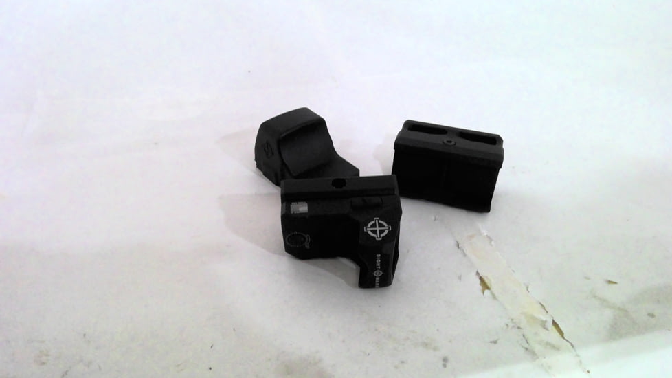EDEMO SightMark 1x Mini Shot A-Spec Reflex Sight, Red Reticle, 2 MOA, 1 MOA, 25 yd, Black, SM26045, EDEMO5