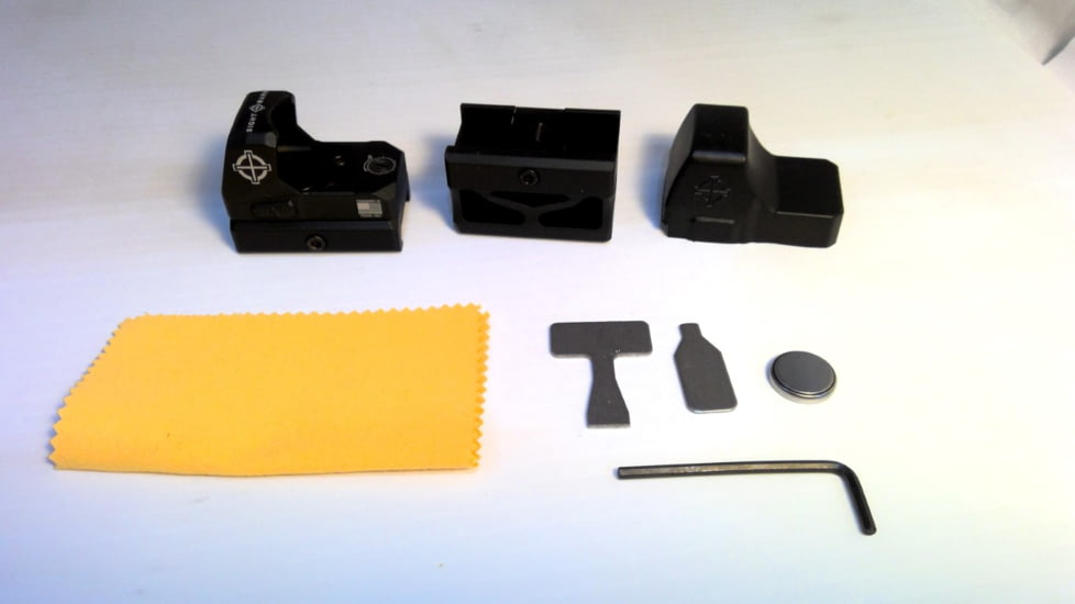 EDEMO SightMark 1x Mini Shot A-Spec Reflex Sight, Red Reticle, 2 MOA, 1 MOA, 25 yd, Black, SM26045, EDEMO7