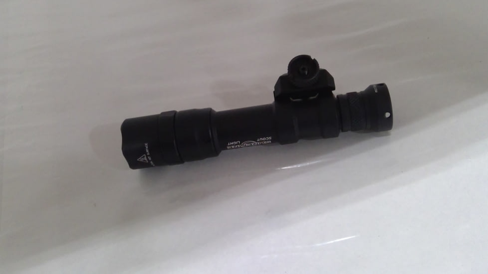 EDEMO SureFire M600DF Ultra Scout Light LED Weapon Light, 18650, White, 1500 Lumens, Black, M600DF-BK, EDEMO5