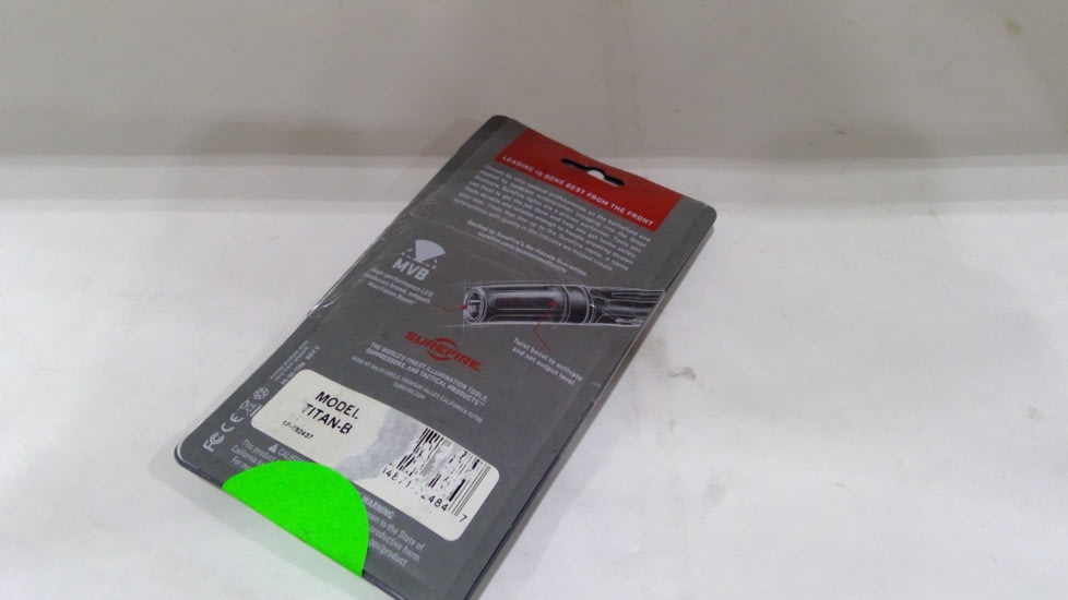 EDEMO SureFire Titan Plus Ultra-Compact Triple Output LED 300 Lumen MaxVision Beam, Nickel-Plated Brass Titan-B, EDEMO1